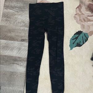 SPANX Black Camouflage Leggings